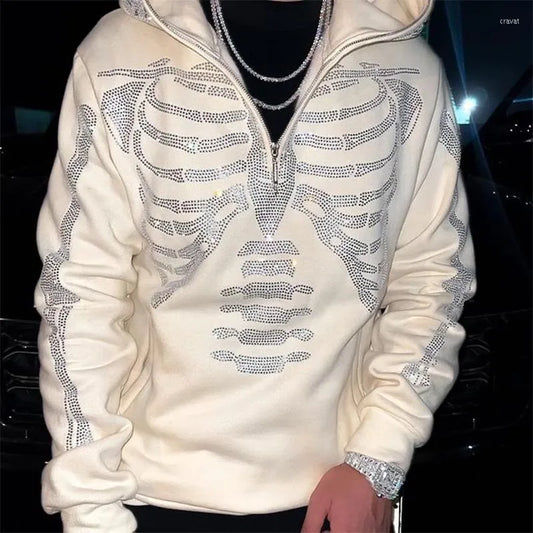 ICED ERA Rhinestone Full Zip Hoodie